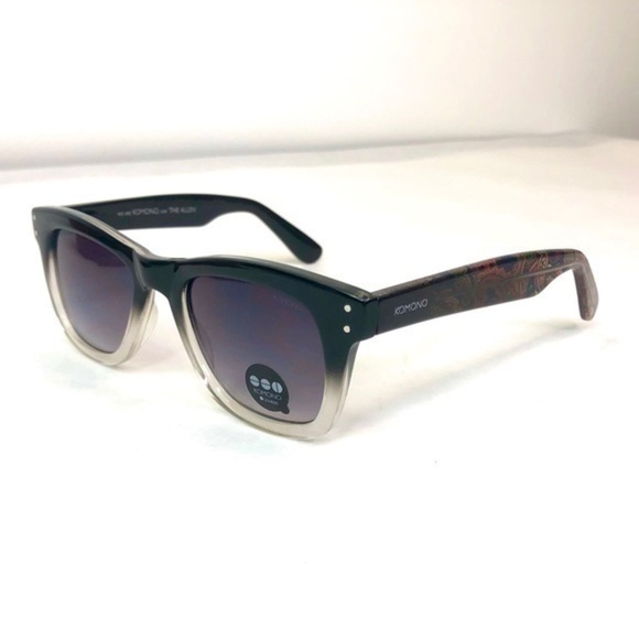 KOMONO Allen Paisley Sunglasses NEW black grey Wayfarer main image 8